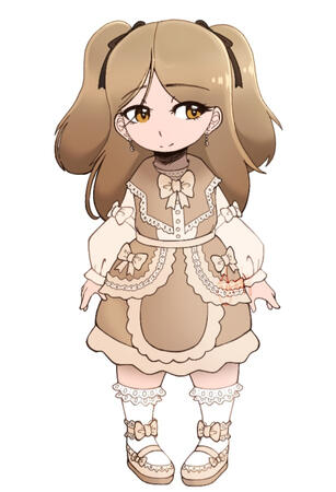 Francesca in a Lolita Dress